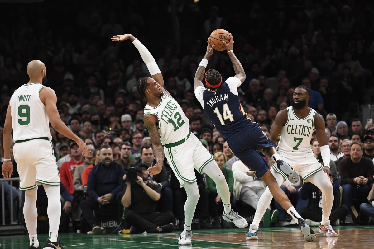 Brandon Ingram versus Boston Celtics